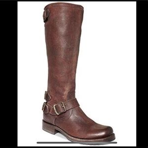 Frye Women’s Veronica Back-ZIP Leather Boots Sz-9